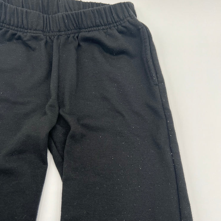 ♻️ Preloved: Fleece Joggers: Solid Black / Size: XL A