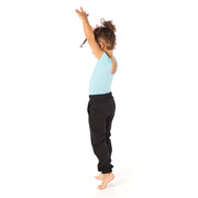 Back of Tall Skinny Little Girl Dancing / Pants for Peanut Fleece Joggers