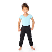 Tall Skinny Preschool Girl Wearing Extra Long Slim Fit Joggers / Pants for Peanuts