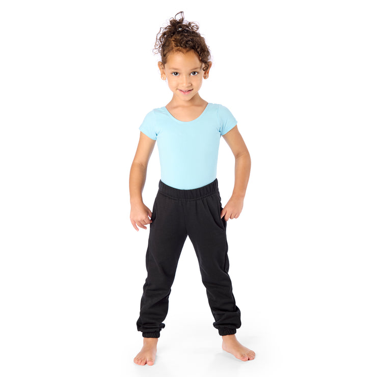 Tall Skinny Preschool Girl Wearing Extra Long Slim Fit Joggers / Pants for Peanuts