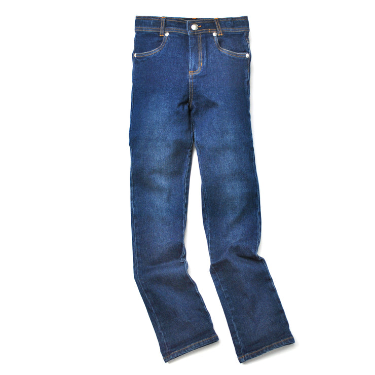 Dark Wash Slim Fit Jeans for Tall Thin Tweens