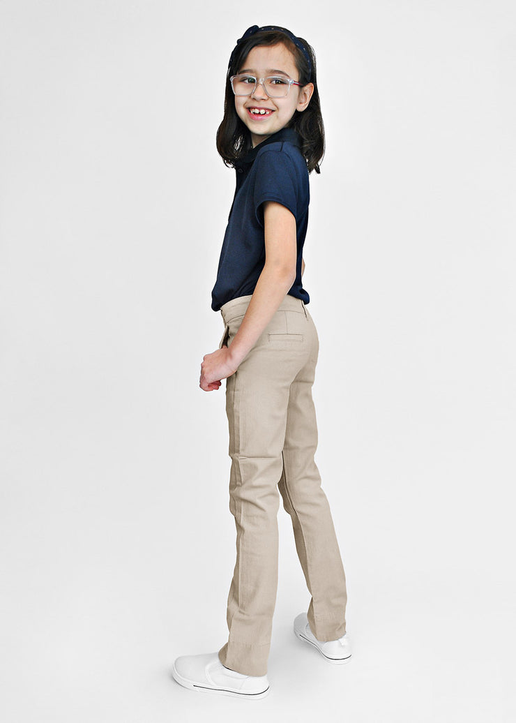 Dickies Girls' Slim Fit Straight Leg Stretch Uniform Pant | Academy
